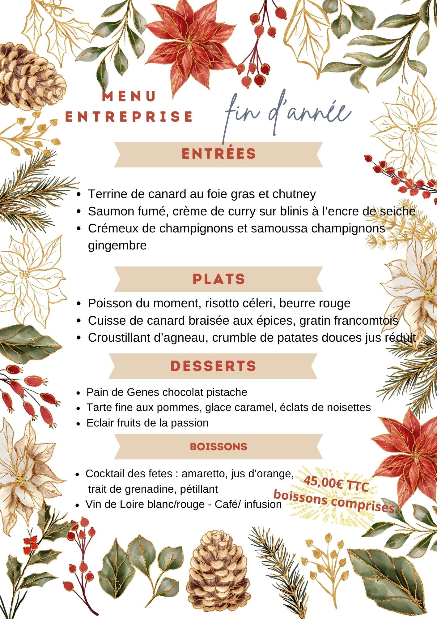 MENU ENTREPRISE