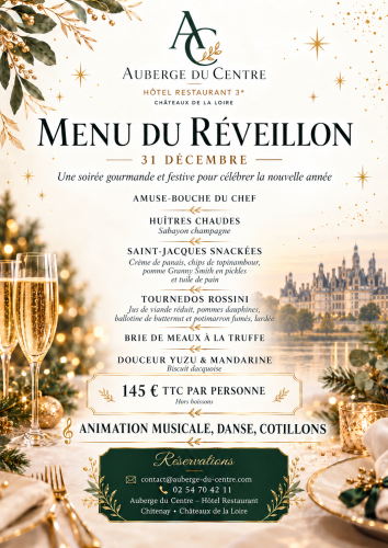 REVEILLON 31 DECEMBRE A L AUBERGE DU CENTRE